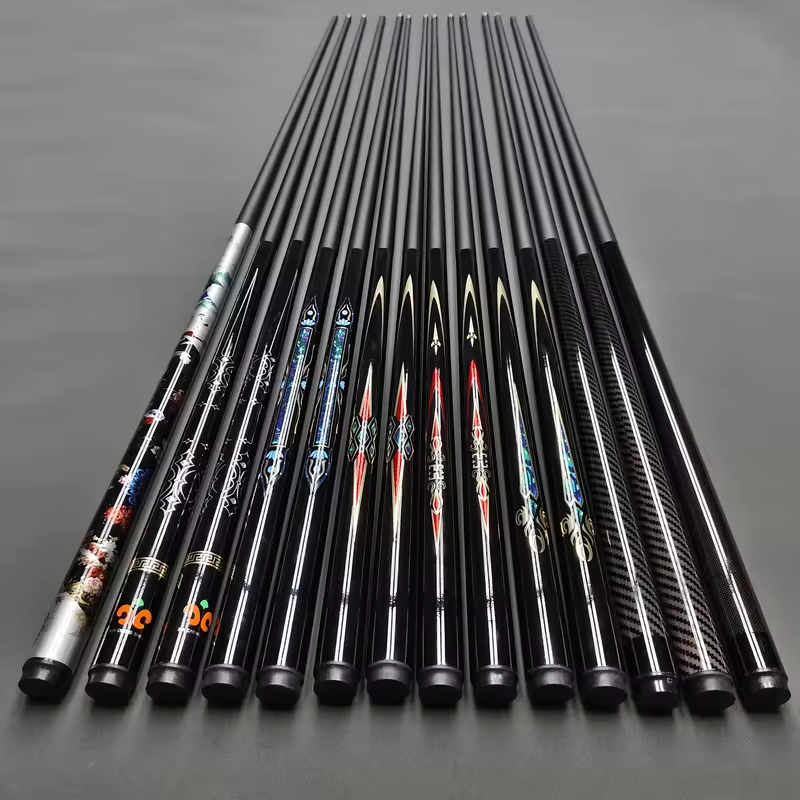 Hoge kwaliteit, kosten-effectieve, aangepaste glasvezel pool cues, duurzame composiet fiber pool cues, fabriek groothandel