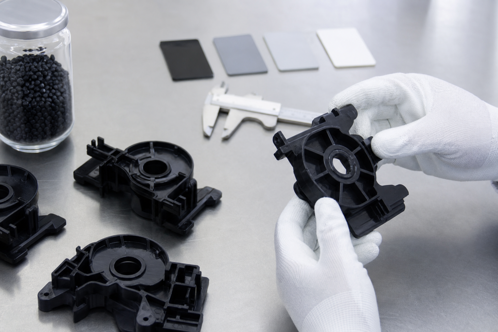 Een overzicht van de elektronica-spuitgietindustrie met kunststof behuizingen voor connectoren, onderdelen die in direct contact staan met printplaten en hulpmiddelen voor technische beoordeling